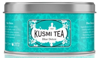 Kusmi Tea Organic Blue Detox sypaný čaj v plechovke 100 g